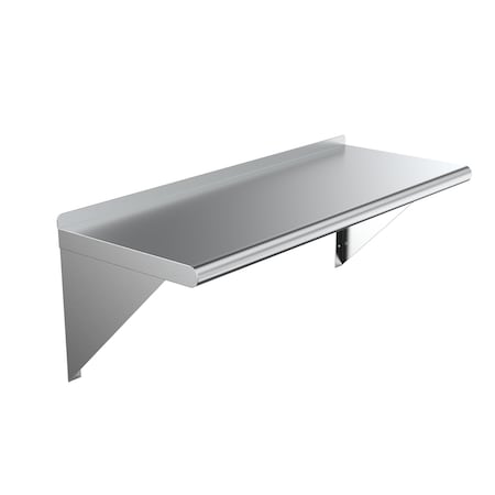 Amgood 14 in. x 36 in. Stainless Steel Wall Shelf AMG WS-1436